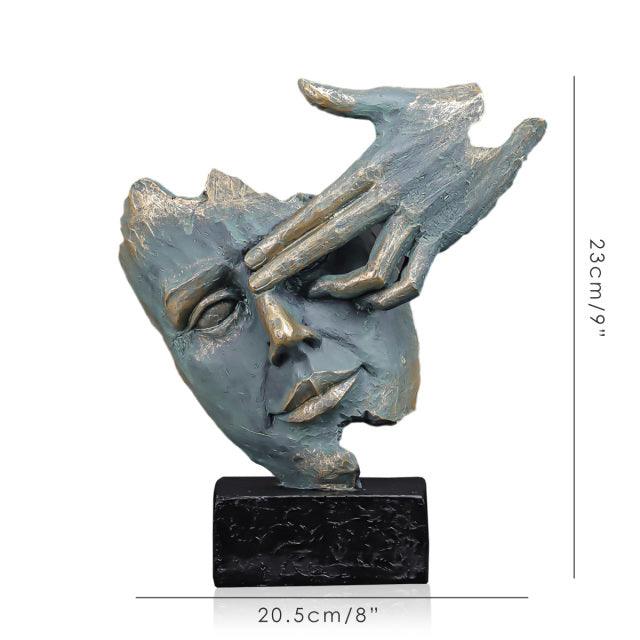 Esculturas de Resina: Faces Abstratas